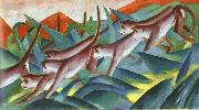 Franz Marc Monkey Frieze oil